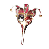 Maxbell Mardi Gras Mask Lady Wall Art Stage Show Birthday Headgear Club Cosplay Mask Red