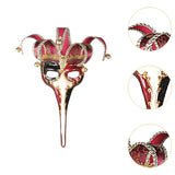 Maxbell Mardi Gras Mask Lady Wall Art Stage Show Birthday Headgear Club Cosplay Mask Red