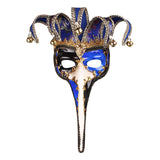 Maxbell Mardi Gras Mask Lady Wall Art Stage Show Birthday Headgear Club Cosplay Mask Blue