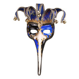 Maxbell Mardi Gras Mask Lady Wall Art Stage Show Birthday Headgear Club Cosplay Mask Blue