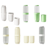 Maxbell Toothbrush Container Portable Toothpaste Storage Toothbrush Case for Camping 2Pcs Yellow