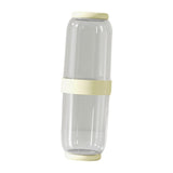 Maxbell Toothbrush Container Portable Toothpaste Storage Toothbrush Case for Camping 2Pcs Yellow