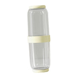 Maxbell Toothbrush Container Portable Toothpaste Storage Toothbrush Case for Camping 2Pcs Yellow