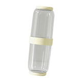 Maxbell Toothbrush Container Portable Toothpaste Storage Toothbrush Case for Camping 2Pcs Yellow