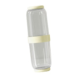 Maxbell Toothbrush Container Portable Toothpaste Storage Toothbrush Case for Camping 2Pcs Yellow