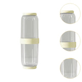 Maxbell Toothbrush Container Portable Toothpaste Storage Toothbrush Case for Camping 2Pcs Yellow