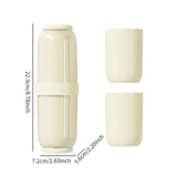 Maxbell Toothbrush Container Portable Toothpaste Storage Toothbrush Case for Camping 4Pcs Yellow