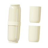 Maxbell Toothbrush Container Portable Toothpaste Storage Toothbrush Case for Camping 4Pcs Yellow