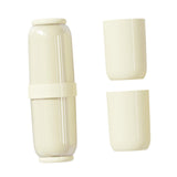 Maxbell Toothbrush Container Portable Toothpaste Storage Toothbrush Case for Camping 4Pcs Yellow