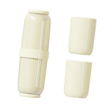 Maxbell Toothbrush Container Portable Toothpaste Storage Toothbrush Case for Camping 4Pcs Yellow
