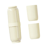 Maxbell Toothbrush Container Portable Toothpaste Storage Toothbrush Case for Camping 4Pcs Yellow