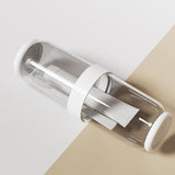 Maxbell Toothbrush Container Portable Toothpaste Storage Toothbrush Case for Camping 2Pcs White Gray