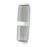 Maxbell Toothbrush Container Portable Toothpaste Storage Toothbrush Case for Camping 2Pcs White Gray