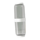 Maxbell Toothbrush Container Portable Toothpaste Storage Toothbrush Case for Camping 2Pcs White Gray