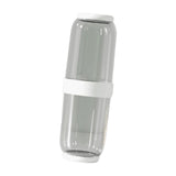 Maxbell Toothbrush Container Portable Toothpaste Storage Toothbrush Case for Camping 2Pcs White Gray