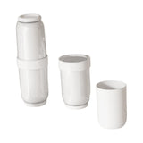 Maxbell Toothbrush Container Portable Toothpaste Storage Toothbrush Case for Camping 4Pcs White Gray