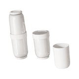Maxbell Toothbrush Container Portable Toothpaste Storage Toothbrush Case for Camping 4Pcs White Gray