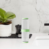 Maxbell Toothbrush Container Portable Toothpaste Storage Toothbrush Case for Camping 2Pcs Green