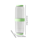 Maxbell Toothbrush Container Portable Toothpaste Storage Toothbrush Case for Camping 2Pcs Green