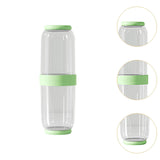Maxbell Toothbrush Container Portable Toothpaste Storage Toothbrush Case for Camping 2Pcs Green