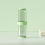 Maxbell Toothbrush Container Portable Toothpaste Storage Toothbrush Case for Camping 2Pcs Green