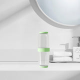 Maxbell Toothbrush Container Portable Toothpaste Storage Toothbrush Case for Camping 2Pcs Green