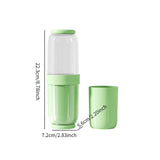 Maxbell Toothbrush Container Portable Toothpaste Storage Toothbrush Case for Camping 4Pcs Green