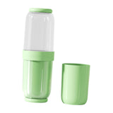 Maxbell Toothbrush Container Portable Toothpaste Storage Toothbrush Case for Camping 4Pcs Green
