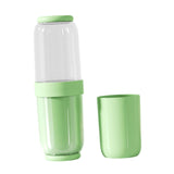 Maxbell Toothbrush Container Portable Toothpaste Storage Toothbrush Case for Camping 4Pcs Green