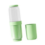 Maxbell Toothbrush Container Portable Toothpaste Storage Toothbrush Case for Camping 4Pcs Green
