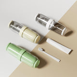 Maxbell Toothbrush Container Portable Toothpaste Storage Toothbrush Case for Camping 4Pcs Green
