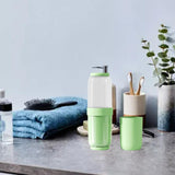 Maxbell Toothbrush Container Portable Toothpaste Storage Toothbrush Case for Camping 4Pcs Green