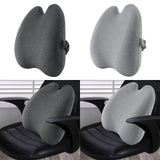 Maxbell Lumbar Support Pillow for Office Chair for Sleeping Rest Car Driver recliner dark grey