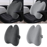 Maxbell Lumbar Support Pillow for Office Chair for Sleeping Rest Car Driver recliner dark grey