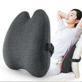 Maxbell Lumbar Support Pillow for Office Chair for Sleeping Rest Car Driver recliner dark grey