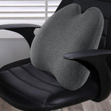 Maxbell Lumbar Support Pillow for Office Chair for Sleeping Rest Car Driver recliner dark grey