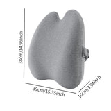 Maxbell Lumbar Support Pillow for Office Chair for Sleeping Rest Car Driver recliner light grey