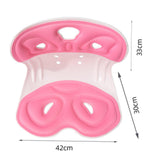 Maxbell Posture Corrector Backrest Cushion for Floor Seat Low Back Office Desk Chair Pink