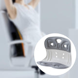 Maxbell Posture Corrector Backrest Cushion for Floor Seat Low Back Office Desk Chair Gray