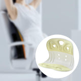 Maxbell Posture Corrector Backrest Cushion for Floor Seat Low Back Office Desk Chair Yellow