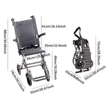 Maxbell Lightweight Folding Wheelchair Transport Wheelchairs for Seniors The Elderly