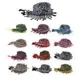 Maxbell Outdoor Arabic Scarf Breathable Desert Keffiyeh for Camping Sports Women Men Black