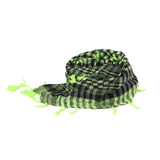 Maxbell Outdoor Arabic Scarf Breathable Desert Keffiyeh for Camping Sports Women Men Green