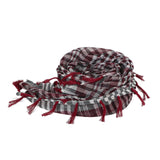 Maxbell Outdoor Arabic Scarf Breathable Desert Keffiyeh for Camping Sports Women Men Dark Red