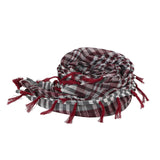 Maxbell Outdoor Arabic Scarf Breathable Desert Keffiyeh for Camping Sports Women Men Dark Red