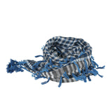 Maxbell Outdoor Arabic Scarf Breathable Desert Keffiyeh for Camping Sports Women Men Blue