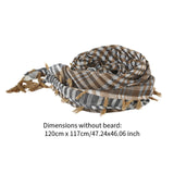 Maxbell Outdoor Arabic Scarf Breathable Desert Keffiyeh for Camping Sports Women Men Yellow