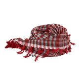 Maxbell Outdoor Arabic Scarf Breathable Desert Keffiyeh for Camping Sports Women Men Red