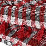 Maxbell Outdoor Arabic Scarf Breathable Desert Keffiyeh for Camping Sports Women Men Red