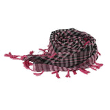 Maxbell Outdoor Arabic Scarf Breathable Desert Keffiyeh for Camping Sports Women Men Black Rose